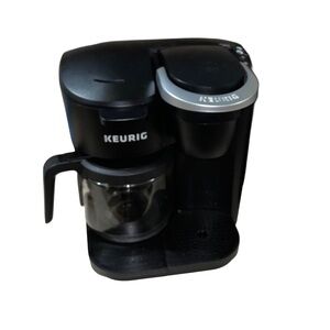 Keurig Dual Coffee Maker Single Serve & Carafe Brewer Glass Pot Tested Condifion